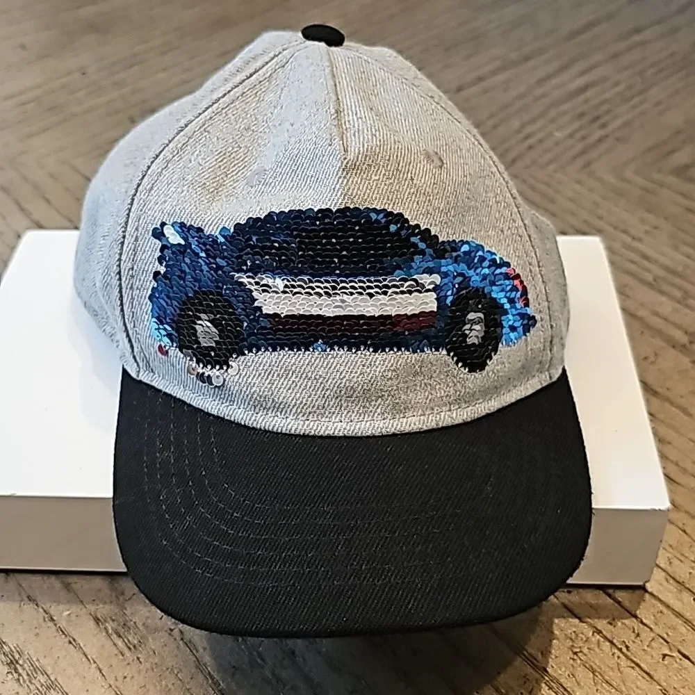 Car sequin hat H&M size 3-4Y